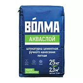 Штукатурка цементная механического нанесения для внутренних работ Волма Акваслой 25кг