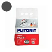 Затирка для плитки Plitonit Colorit 2кг (темно-серая)