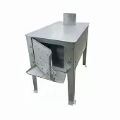 Печь дровяная из оцинкованного листа средняя