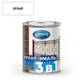 Грунт-эмаль по ржавчине 3 в 1 Lazurit Ral9003 белый 0,9кг