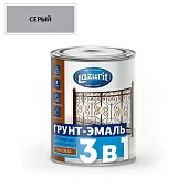 Грунт-эмаль по ржавчине 3 в 1 Lazurit Ral7040 серый 1,9кг