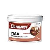 Лак акриловый матовый для внутренних работ Оптимист 3 кг L209