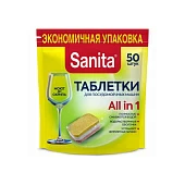 Таблетки для посудомоечных машин Sanita (50шт.) 24870