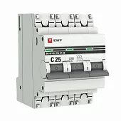 Выключатель автоматический 3P 25А (D) 4,5kA ВА 47-63 EKF