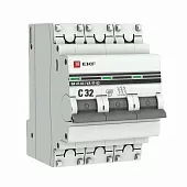 Выключатель автоматический 3P 32А (C) 4,5kA ВА 47-63 EKF