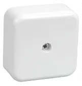 Коробка КМ41206-01 распаячная для о/п 50х50х22 мм белая (4 клеммы 3мм2) IEK