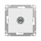 Розетка телевизионная TV AtlasDesign коннектор белый SE