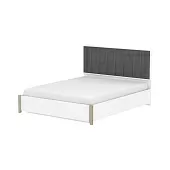 Кровать двуспальная Люкс Aurelio 307 белый, блеквуд сатиновый 160*200
