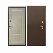 Дверь металлическая 6см Бежевый Клен 960х2050 L
