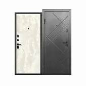 Дверь металлическая 7см Штамп Букле Графит перламутр 860x2050 L