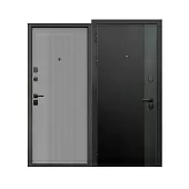 Дверь металлическая 9см Вертикаль Серая 960х2050 L