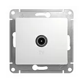Розетки TV звезда 1-м СП Glossa 1Db белый SE