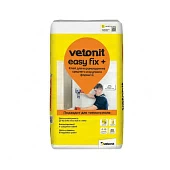 Клей цементный для керамогранита среднего и крупного формата Vetonit easy fix+ 25кг