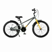 Велосипед 16" LETU детский серый, нагр. до 60кг, рама 9.1"