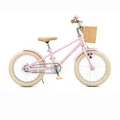 Велосипед 16" S560 детский, розовый, с корзиной, нагр. до 60кг, рама 9.2", белые колеса