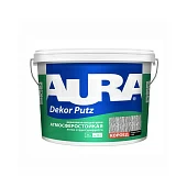 Декоративная штукатурка Aura Dekor Putz Короед, размер зерна 3,0, 25 кг
