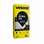 Клей эластичный для керамогранита любого формата Vetonit ultra fix 25кг