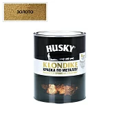Краска по металлу с молотковым эффектом золото Husky-Klondike 0,9л