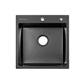 Кухонная мойка Orinza 500х505мм black из нержавеющей стали