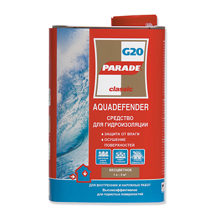 Средство для гидроизоляции Parade бесцветный 1л. G20 - Торговый Дом "Рубин"