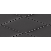 Облицовочная плитка Cersanit Vegas 25x75 рельеф, черный VGU232