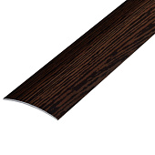 В4 - 41мм (разноуровневый, скр.крепеж) Порог алюм.декорированный 0.9м цвет Дуб морёный №122