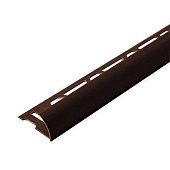 Профиль внутренний для кафельной плитки 9-10ммх2.5м темно-коричневый