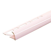 Профиль наружный для кафельной плитки 7-8ммх2.5м светло-розовый