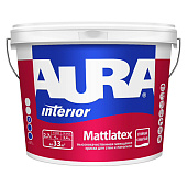 Краска моющаяся для стен и потолков Aura Mattlatex 2,7л.