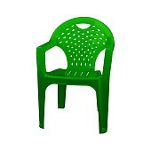 Кресло пластиковое, цвет зеленый