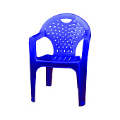Кресло пластиковое, цвет синий