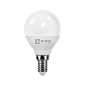 Лампа светодиодная LED-ШАР-VC 8Вт 230В E14 3000К 720лм IN HOME 4690612020549 RS