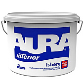 Краска для потолков ультрабелая Aura Isberg 9л.