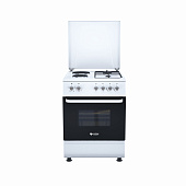 Плита RBN 60х60см 2 газ+2 электро белая FS6222MFZW_газ.духовка