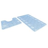 Набор ковриков для ванной Актив icarpet 002 голубой 50х80+50х40 890894