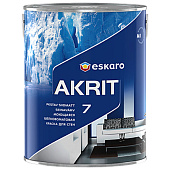 Краска моющаяся шёлково-матовая Eskaro Akrit 7 база TR для стен 2,7л.