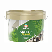 Краска фасадная атмосферостойкая с силиконом Eskaro Akrit F Silicone база TR 2,7л.
