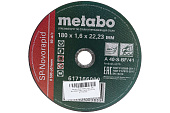 Диск отрезной по металлу Metabo SP-Novorapid 180x1.6x22мм