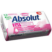 Мыло туалетное Absolut 2в1 нежное 90г 6058