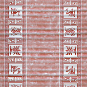 Коврик ПВХ "Standart" 0,65м Орнамент розовый 67160-7101