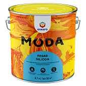 Краска фасадная силиконизированная Eskaro Moda Fasad Silicon 2,7л.