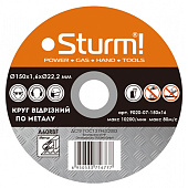 Диск отрезной по металлу Sturm! 9020-07-150x16 150x1,6x22,2мм