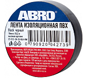 Изолента 18 мм х 18.2 м черная ABRO (арт. ET9121820BLKRW)