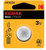 Батарейка литиевая, 1 шт. Kodak (арт. CR2025-5BL/1)