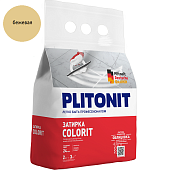 Затирка для плитки Plitonit Colorit 2кг (бежевая)