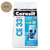 Затирка Ceresit CE-33 (багама 43) для узких швов 2-5мм с противогрибковым эффектом 2кг.
