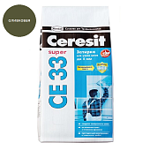 Затирка Ceresit CE-33 (оливковый 73) для узких швов 2-5мм с противогрибковым эффектом 2кг.