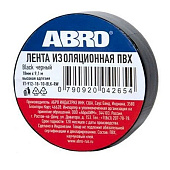 Изолента 18 мм х 9.1 м черная ABRO (арт. ET9121810BLKRW)