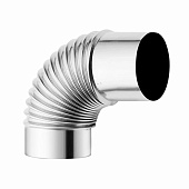 Колено для дымохода оцинкованное 100мм