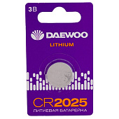 Элемент питания литиевый CR2025 3В 2021 BL-5 (уп.1шт) DAEWOO 5030206